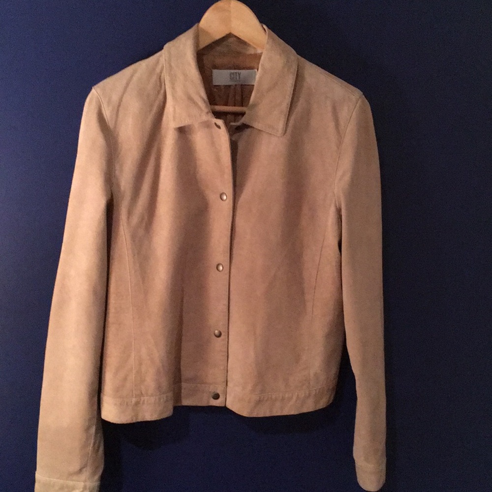 DKNY City 100% suede jacket